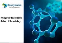 Syngene Research Jobs - Polymer Chemistry/Organic Chemistry