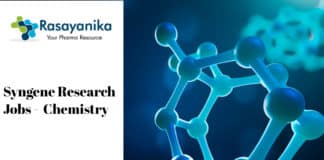 Syngene Research Jobs - Polymer Chemistry/Organic Chemistry