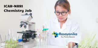 ICAR-NRRI Chemistry Job – Project Assistant Vacancies Available