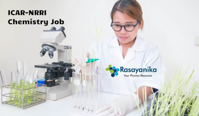 ICAR-NRRI Chemistry Job – Project Assistant Vacancies Available