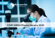 ICMR-NIRRH Pharma Vacancy 2020 - Application Details