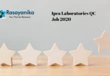 Ipca Laboratories QC Job 2020 - Chemistry Candidates Apply Online