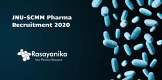 JNU-SCMM Pharma Recruitment 2020 - Application Details