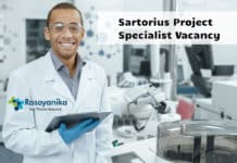 Sartorius Project Specialist Vacancy - Chemistry Candidates Apply