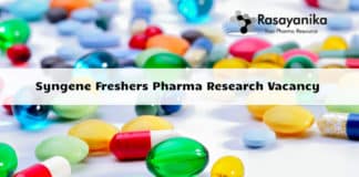 Syngene Freshers Pharma Research Vacancy 2020 - Apply Online