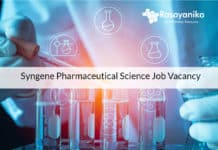 Syngene Pharmaceutical Science Job Vacancy - Apply Online