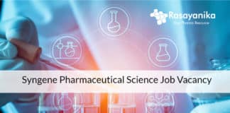 Syngene Pharmaceutical Science Job Vacancy - Apply Online