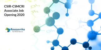CSIR-CSMCRI Associate Job Opening 2020 - Application Details