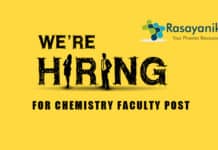 Chemistry Faculty Job Opening