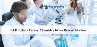 IISER Kolkata Career: Chemistry Junior Research Fellow Vacancy