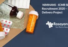 NIMHANS - ICMR SRF Recruitment 2020 – Drug Delivery Project