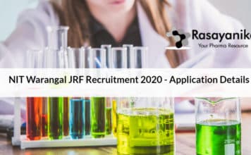 NIT Warangal JRF Recruitment 2020 – Application Details NIT Warangal JRF Recruitment 2020 - Application Details