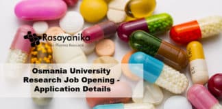 Osmania University Research Job Opening - Application Details