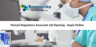 Parexel Regulatory Associate Job Opening - Apply Online