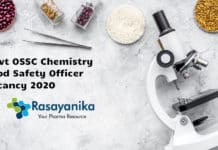 Govt OSSC Chemistry Food Safety Officer Vacancy 2020