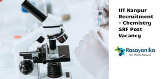 IIT Kanpur Recruitment - Chemistry SRF Post Vacancy