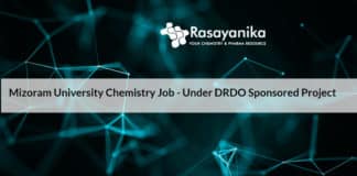 Mizoram University Chemistry Job