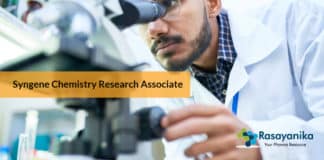 Syngene Bioassay Development Job - Chemistry Research Associate