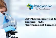 USP Pharma Scientist Job Opening - U.S. Pharmacopeial Convention