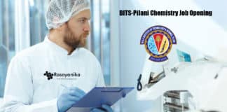 BITS-Pilani Recruitment 2020 - Chemistry Job Opening