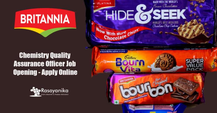 Britannia Quality Assurance Officer Job Opening - Apply Online