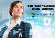 C-DAC Pharma Project Engineer Vacancy - Apply Online