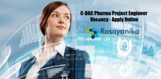 C-DAC Pharma Project Engineer Vacancy - Apply Online