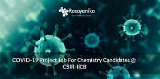 COVID-19 Project Job For Chemistry @ CSIR-IICB