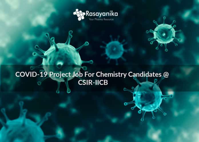 COVID-19 Project Job For Chemistry @ CSIR-IICB