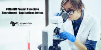 CSIR-IIIM Project Associate Recruitment - Applications Invited