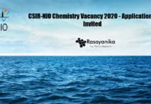 CSIR-NIO Chemistry Vacancy 2020 - Applications Invited