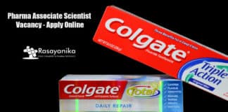 Colgate Pharma Associate Scientist Vacancy - Apply Online