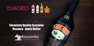 Diageo Chemistry Quality Executive Vacancy - Apply Online