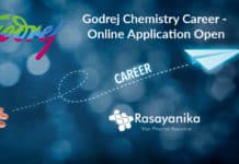 Godrej Chemistry Career - Online Application Open