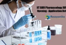 IIT BHU Pharmacology JRF Job Opening - Application Details