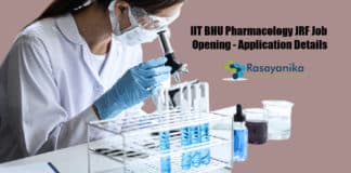 IIT BHU Pharmacology JRF Job Opening - Application Details