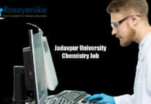 Jadavpur University Chemistry Recruitment - Applications Invited