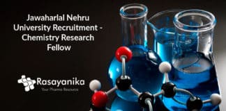 Jawaharlal Nehru University Recruitment - Chemistry Research Fellow