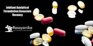Jubilant Analytical Formulation Associate Vacancy - Apply