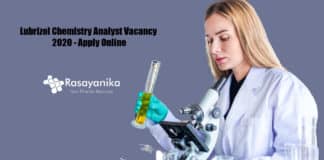 Lubrizol Chemistry Analyst Vacancy 2020 - Apply Online