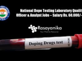 National Dope Testing Laboratory Quality Officer & Analyst Jobs – Salary Rs. 60,000/- pm