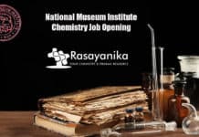 National Museum Institute Chemistry Job Opening - Applications Invited