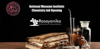 National Museum Institute Chemistry Job Opening - Applications Invited