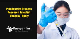 PI Industries Process Research Scientist Vacancy - Apply