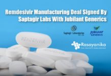 Saptagir Labs & Jubilant Generics Collaborate