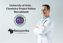 University of Kota - Chemistry Project Fellow Recruitment