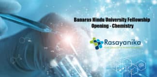 Banaras Hindu University Fellowship Opening - Chemistry