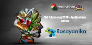 CSIR-CDRI PhD Admission 2020 - Applications Invited
