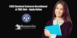 CSIR Chemical Sciences Recruitment at TKDL Unit – Apply Online