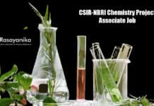 CSIR-NBRI Project Associate Job - MSc Chemistry Candidates Apply